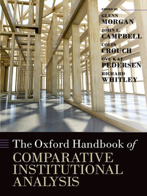 cover image of The Oxford Handbook of Comparative Institutional Analysis